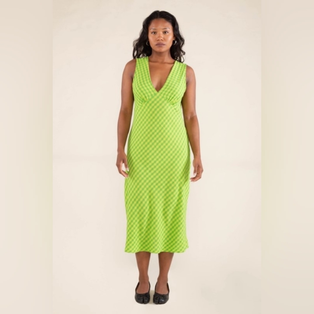 nlt Lime Green Florence Midi Dress In Plus Sizes (nwt)